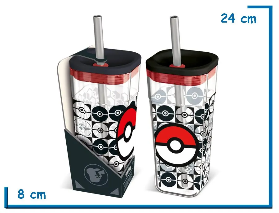 POKEMON VASO 540 ML ACRILICO CUBE