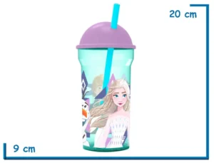 FROZEN VASO 460 ML TRANSPARENTE TAPA ALTA