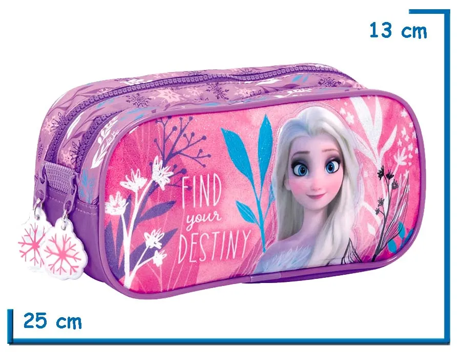 PORTALAPIZ DOBLE FROZEN LILA FIND YOUR DESTINY