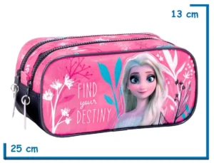 PORTALAPIZ DOBLE FROZEN NEGRO FIND YOUR DESTINY