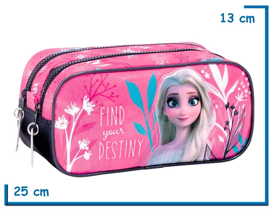 PORTALAPIZ DOBLE FROZEN NEGRO FIND YOUR DESTINY