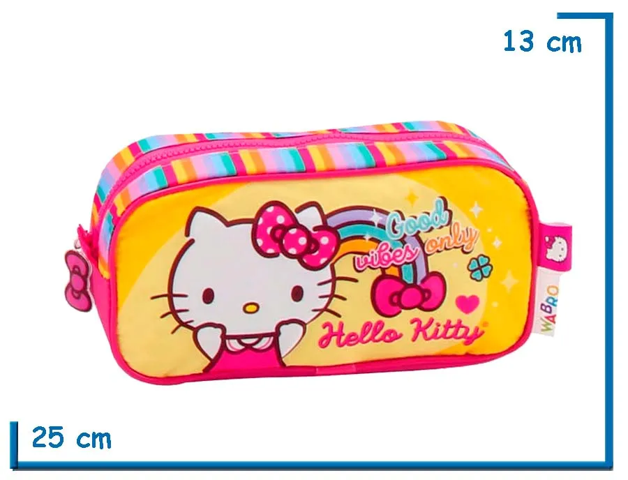 PORTALAPIZ SIMPLE HELLO KITTY AMARILLO GOOD VIBES ONLY