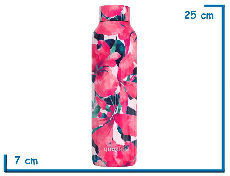 QUOKKA BOTELLA PINK BLOOM SOLID FANTASIA 630ML