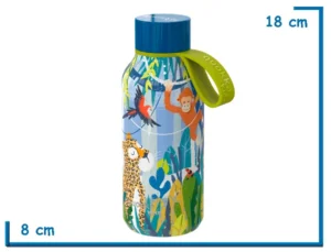 QUOKKA BOTELLA JUNGLE SOLID KIDS CON CORREA  330ML
