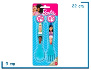 BARBIE CUBIERTOS PACK X2