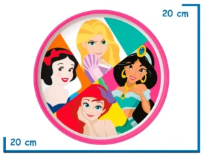 DISNEY PRINCESAS PLATO BICOLOR NON-SLIP PREMIUM