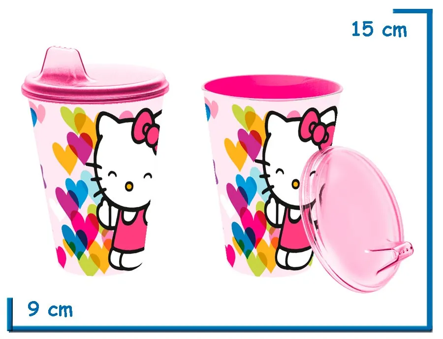 HELLO KITTY VASO 430 ML EASY SLIPPER