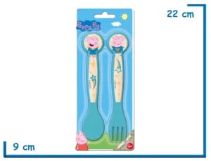 PEPPA PIG CUBIERTOS PACK X2