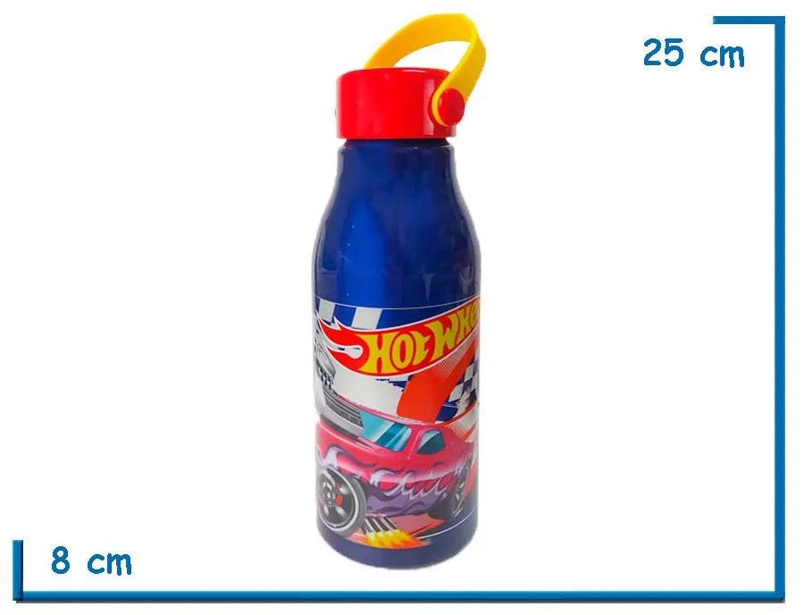 HOT WHEELS BOTELLA 760 ML FLEXI HANDLE ALUMINIUM