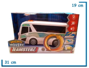 TEAMSTERZ CITY BUS MIGHTY MOVERZ CON LUZ Y SONIDO