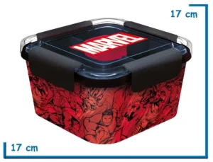 AVENGERS TUPPER TO GO BOX CON DIVISIONES 1810ML