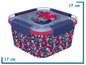 MINNIE MOUSE TUPPER TO GO BOX CON DIVISIONES 1810ML