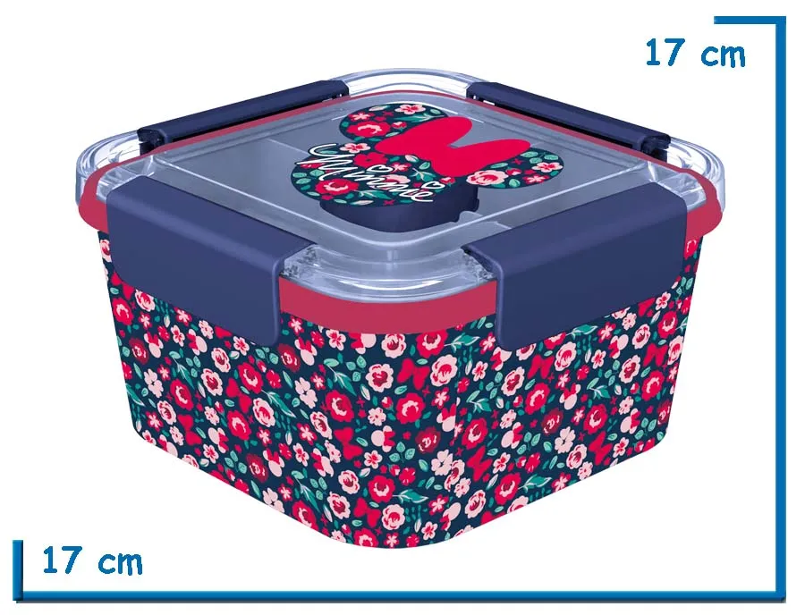 MINNIE MOUSE TUPPER TO GO BOX CON DIVISIONES 1810ML