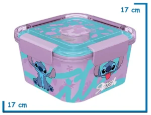 STITCH TUPPER TO GO BOX CON DIVISIONES 1810ML