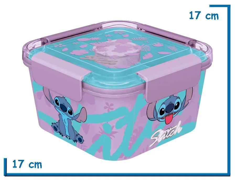 STITCH TUPPER TO GO BOX CON DIVISIONES 1810ML