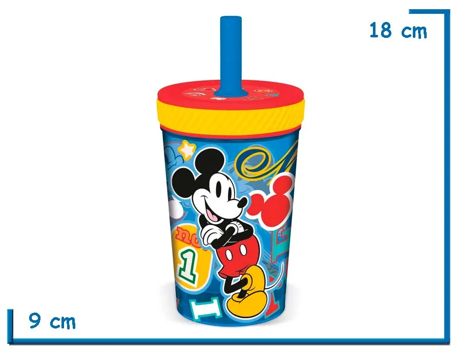 MICKEY MOUSE VASO CON SORBETE QUE NO SE VUELCA 370ML