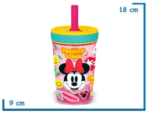 MINNIE MOUSE VASO CON SORBETE QUE NO SE VUELCA 370ML