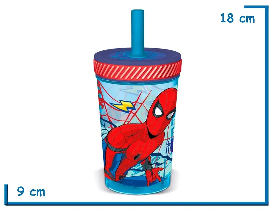 SPIDER-MAN VASO CON SORBETE QUE NO SE VUELCA 370ML