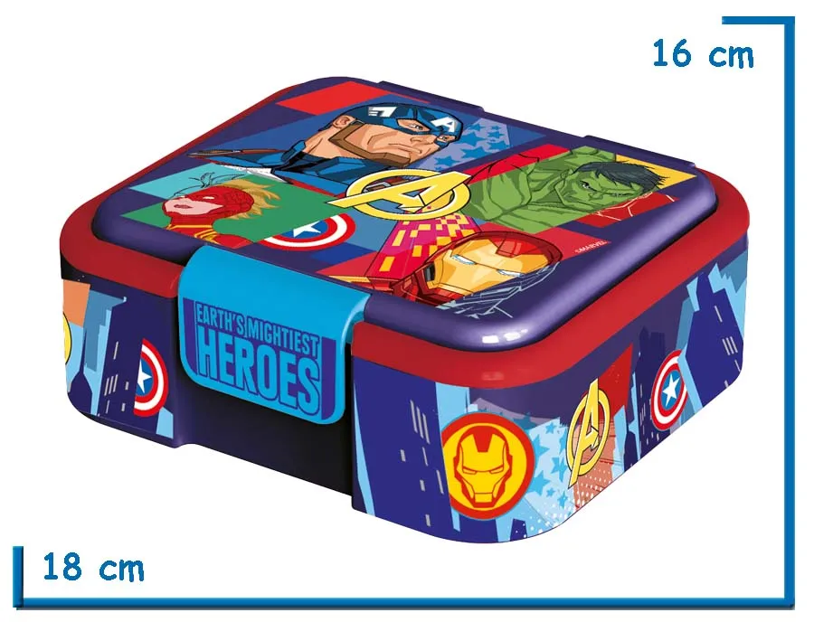 AVENGERS LUNCHERA SUPREME MULTI COMPARTIMIENTO