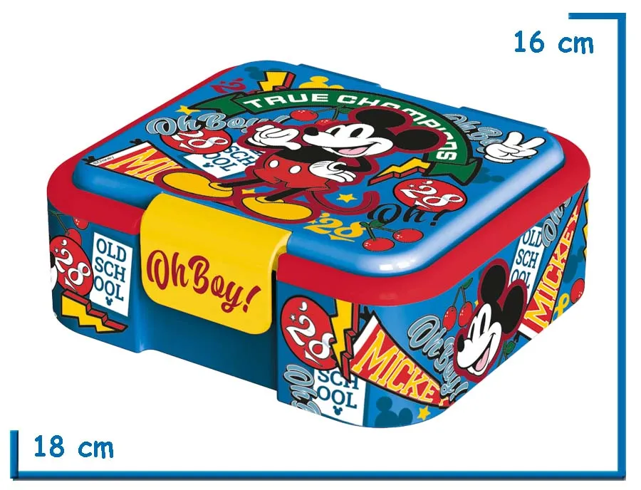 MICKEY MOUSE LUNCHERA SUPREME MULTI COMPARTIMIENTO
