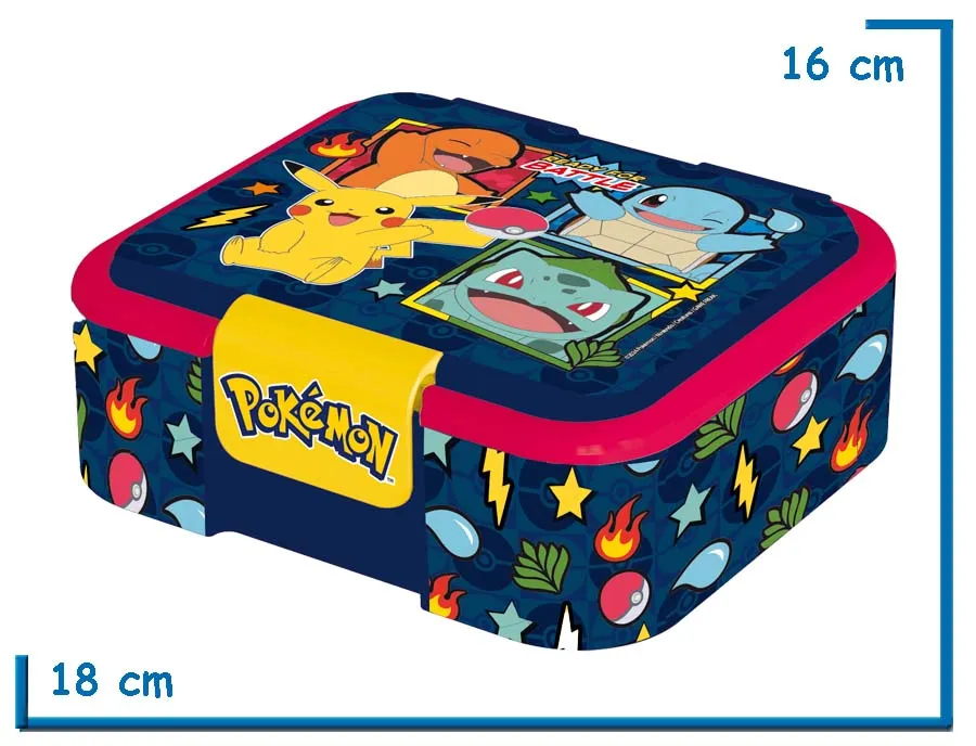 POKEMON LUNCHERA SUPREME MULTI COMPARTIMIENTO