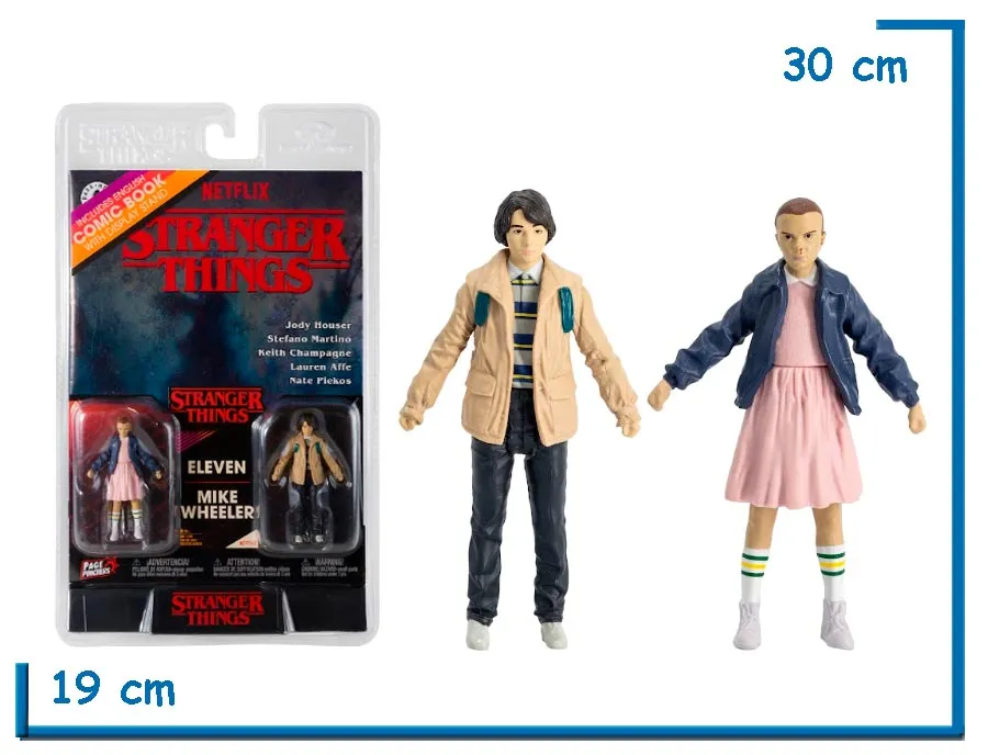 MCFARLANE ELEVEN & MIKE WHEELES STRANGER THINGS 8CM