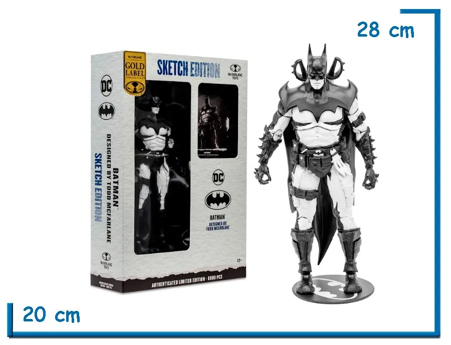 MCFARLANE BATMAN (MCFARLANE) SKETCH EDITION GOLD LABEL 18 CM DC