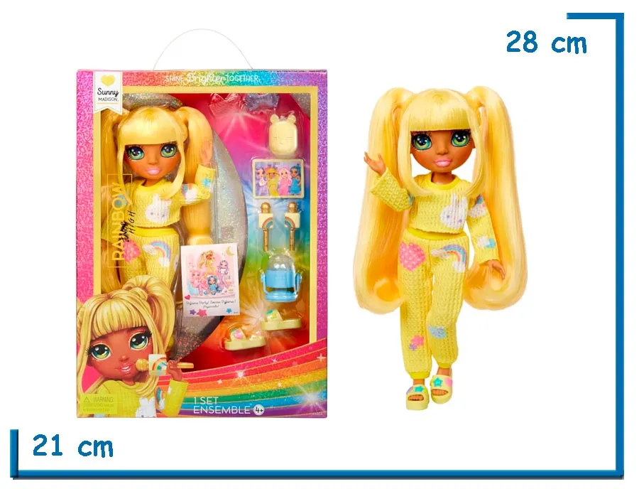 MGA RAINBOW HIGH JUNIOR SUNNY MADISON PAJAMA PARTY