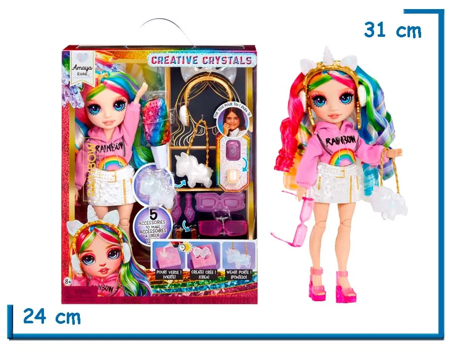 MGA RAINBOW HIGH AMAYA RAINE CREATIVE CRYSTALS