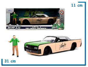 JADA STAN LEE & 1963 LINCOLN CONTINENTAL DIE CAST 1.24
