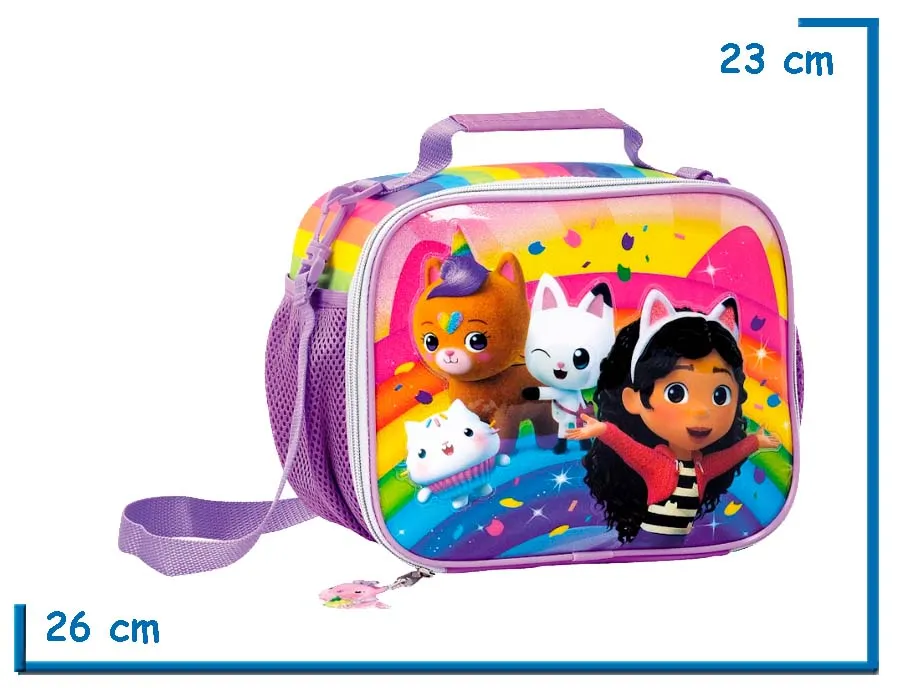 LUNCHERA GABBYS DOLLHOUSE VIOLETA ARCOIRIS Y AMIGOS