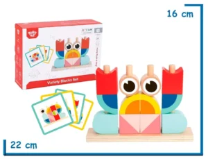 TOOKY TOY VARIETY BLOCKS SET BLOQUES DE MADERA