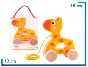 TOOKY TOY PULL ALONG GIRAFFE ARRASTRE JIRAFA DE MADERA