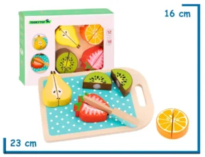 TOOKY TOY CUTTING FRUITS FRUTAS PARA CORTAR DE MADERA