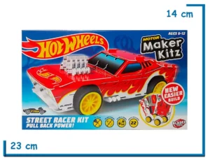 2X1 HOT WHEELS RODGER DODGER ROJO STREET RACER KIT PULL BACK