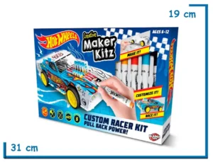 2X1 HOT WHEELS CUSTOM RACER KIT AUTO PULL BACK