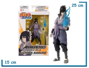 BANDAI NARUTO SASUKE ANIME HEROES 17CM
