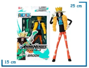 BANDAI BROOK ONE PIECE ANIME HEROES 17CM
