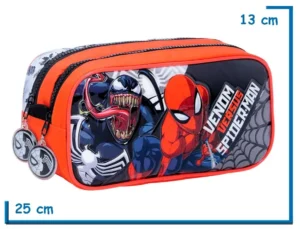 PORTALAPIZ DOBLE SPIDER-MAN ROJO VENOM VS SPIDER-MAN