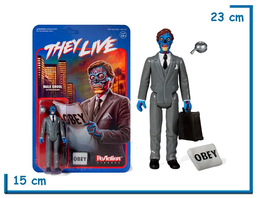 SUPER 7 REACTION MALE GHOUL THEY LIVE