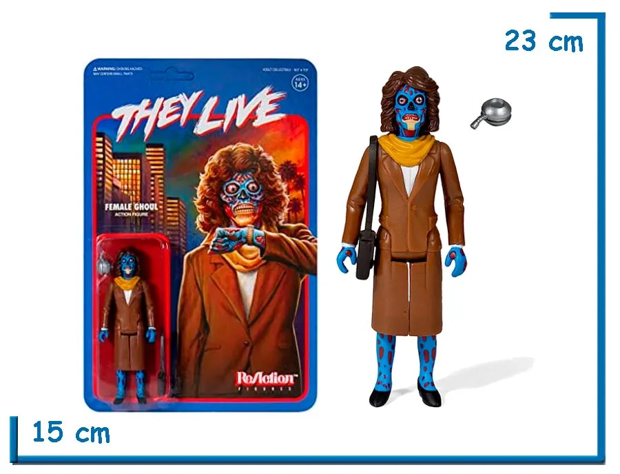 SUPER 7 REACTION FEMALE GHOUL THEY LIVE