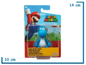 JAKKS SUPER MARIO BROS LIGHT BLUE YOSHI FIGURA 7CM