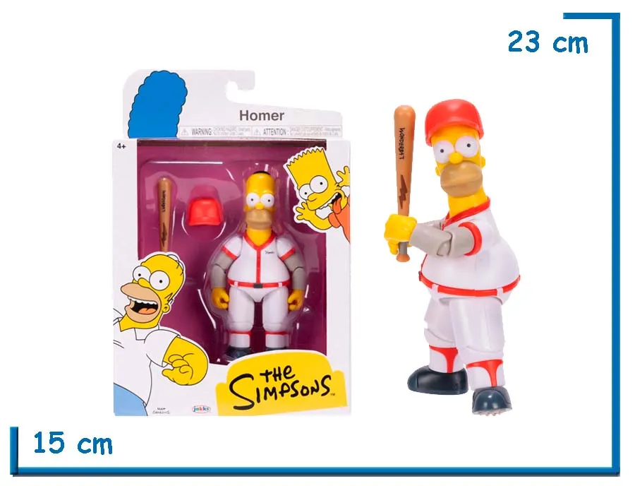 JAKKS THE SIMPSONS HOMER (AT THE BAT) FIGURA 13CM