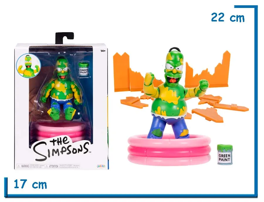JAKKS THE SIMPSONS FURIOUS HOMER FIGURA PREMIUM 13CM