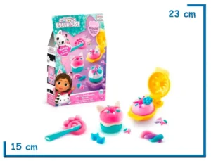 GABBYS DOLLHOUSE CAKEY CAT DONUTS DOUGH MASAS SET