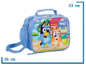 LUNCHERA BLUEY CELESTE BINGO Y BLUEY RELIEVE