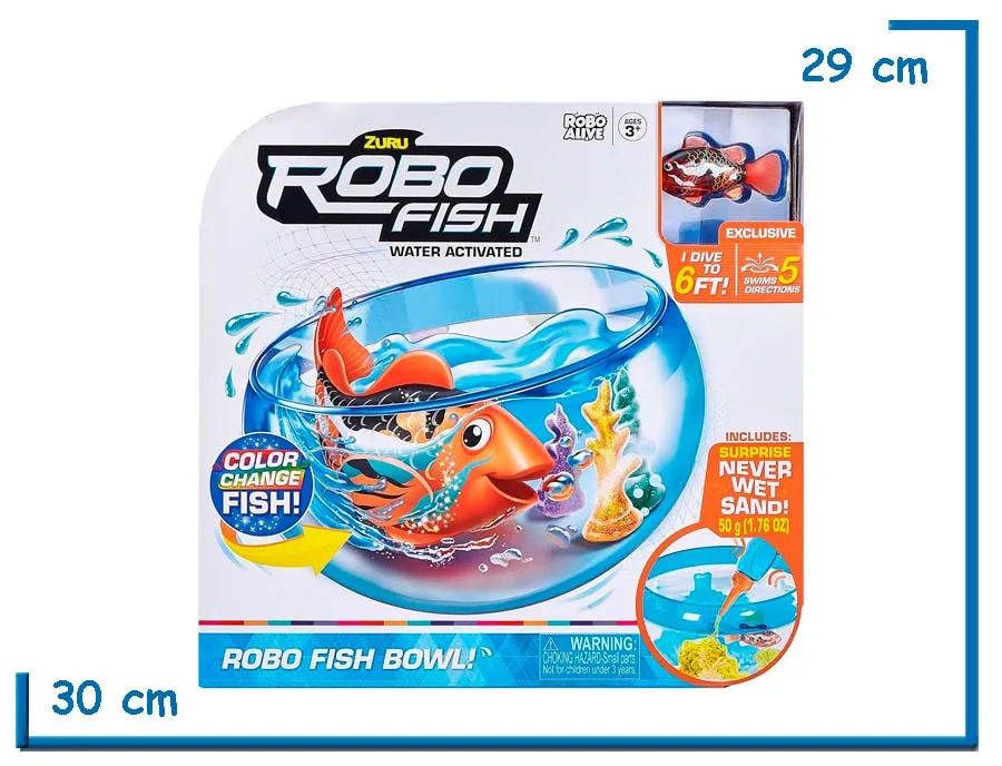 ZURU ROBO ALIVE ROBO FISH SWIM N FISH BOWL