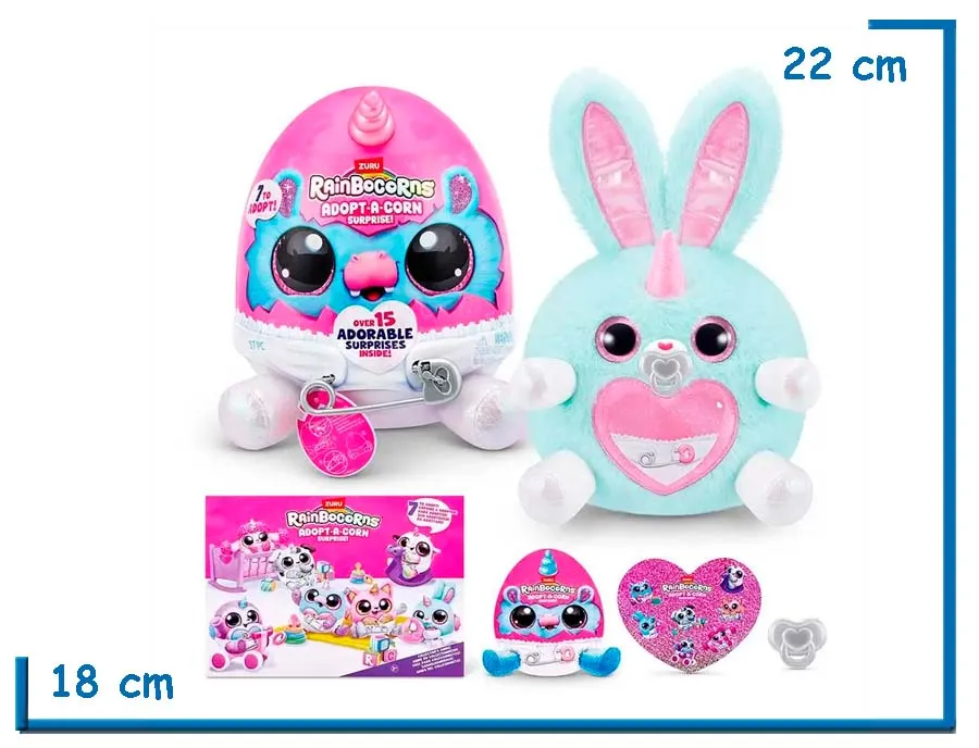 ZURU RAINBOCORNS ADOPT-A-CORN SURPRISE BLANCO