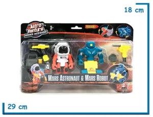 ASTRO VENTURE MARS MISSION ASTRONAUT & ROBOT