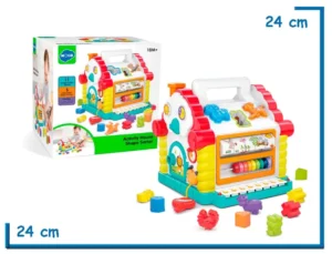 HOLA BABY CASA DE ACTIVIDADES JUEGO DE ENCASTRE CON LUCES Y MUSICA